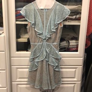 BCBG Light blue lace dress